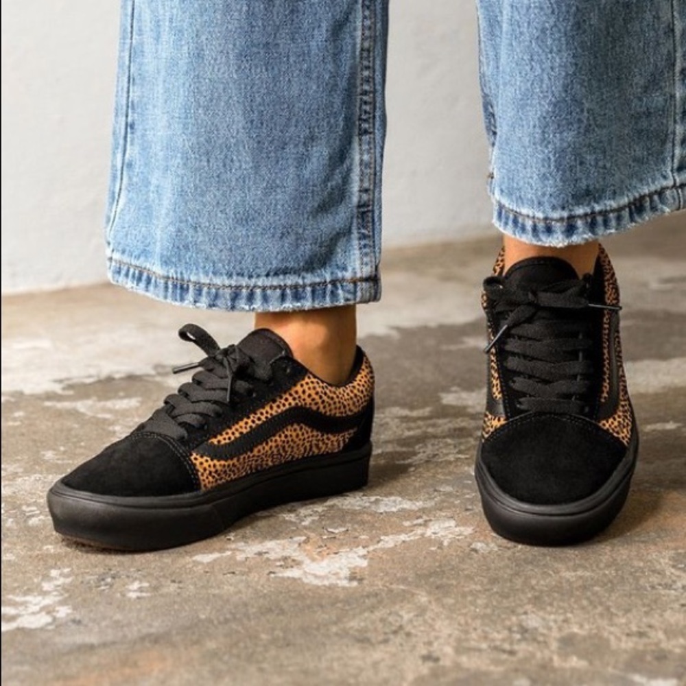 Vans Old Skool comfy Cush tiny cheetah & black